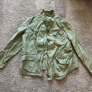 LOFT Sage Green Casual Jacket